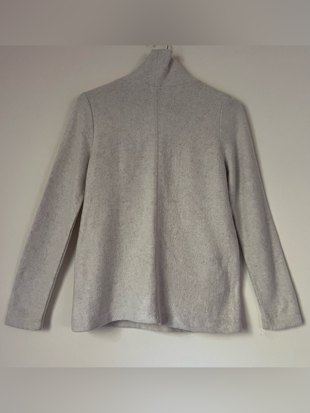 J. Crew Always Women Oatmeal Beige 100% Cotton Roll Neck Turtleneck Sweater M - Picture 2 of 10